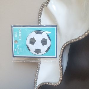 Simply Tote Bag Charm - Soccer Ball